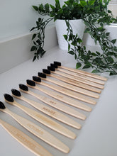 Load image into Gallery viewer, Adult Bamboo Toothbrush Set - 12 Pack - Engraved
